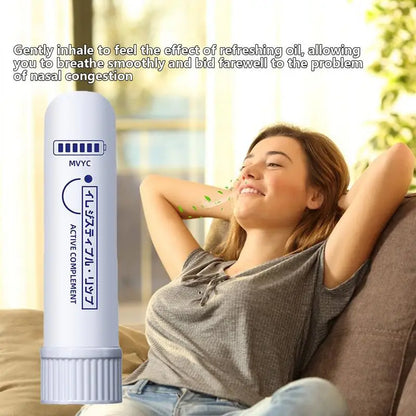 Peppermint Oil Sobering Refreshing Energy Stick Eucalyptus Oil Nasal Inhaler Sober Stick Driving Anti-drowsiness Cool Nasal