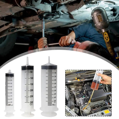 New Large Capacity Syringes Oil Pump 100/300/550ml With 1m Hose Pet Feeding Measuring Pump Hydroponics Nutrient Big Syringe 2024