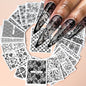 3D Colorful Flowers Cherry Blossoms Rose Daisy Nail Decals 20/30/60/70/90pcs Cute Heart Nail Sticker Manicure Decoration 5.5*6cm
