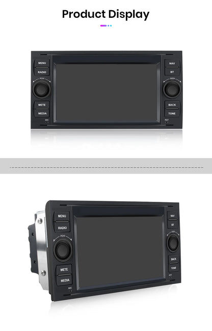 Junsun CarPlay Android Auto Radio for Ford Focus Mondeo Fiesta Transit Kuga C-Max S-Max Galaxy GPS Car Multimedia 2din autoradio