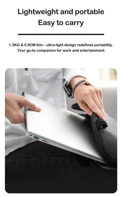 2026 New Laptop 14.1 Inch Windows 11 Intel Core I9 9900 16GB RAM 1TB 2TB SSD Fingerprint Unlock Study Office Pc Gaming Laptops