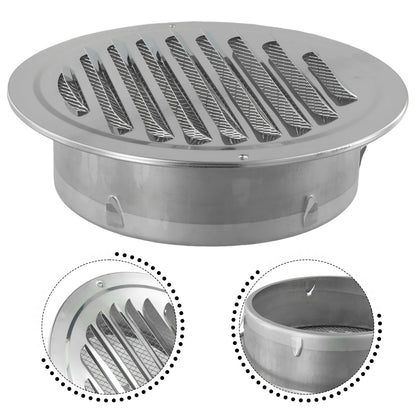 70-300mm Round Stainless Steel Vent Grille Exterior Wall Duct Ventilation Tool Hood Exterior Wall Duct Ventilation Tools