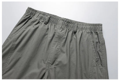 Plus Size Men's Cargo Pants Casual Loose Multi Pocket High Quality Cotton Pants Long Trousers Mens Jogger Pants 5XL 6XL