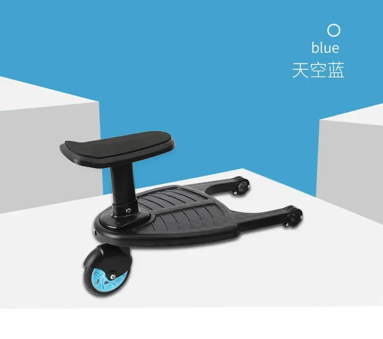 Twins Baby Stroller Pedal Adapter Stroller Accessorie Second Children Auxiliary Trailer Twins Scooter Standing Plate with Seat