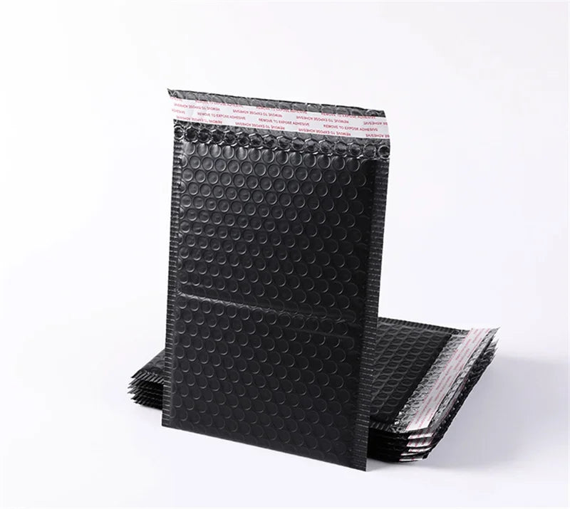 50/100 Pcs Black Bubble Packaging Envelope Mailing Envelopes Mailer Poly Envelope for Shipping Self Seal Bubble Bags Padding