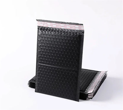 50/100 Pcs Black Bubble Packaging Envelope Mailing Envelopes Mailer Poly Envelope for Shipping Self Seal Bubble Bags Padding