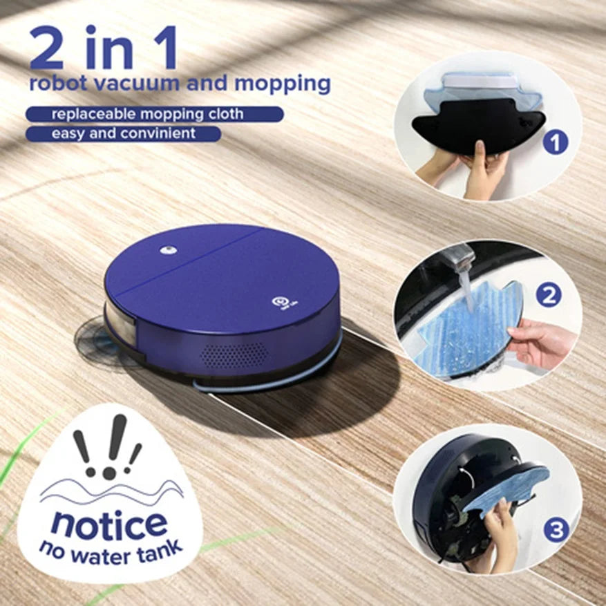 OKP K3 Robot Vacuum Cleaner 2000Pa Strong Suction 120 min autonomy,5 Cleaning mode home appliance for Hardfloor and Carpet