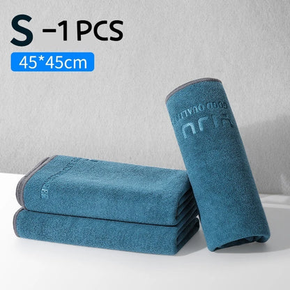 45X45cm Microfiber Car Washing Towel Lint-Free Car Cleaning Towels Supplies Ultra-Soft Drying Cloth Car Detailing Washing Tools
