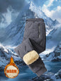 Winter Sweatwear Men Plush Thick Fleece Sweatpant Lambswool Thermal Trousers Casual Pants Waterproof Windproof Warm Cotton Pants