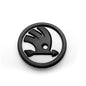80/90/100mm Car Front Grille Hood Emblem Rear Trunk Badge Sticker For Skoda S Logo Octavia Fabia Superb Kamiq Kodiaq VRS Rapid