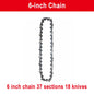 1/4 chainsaw chain guide 4/6/8/10 inch portable electric saw mini chainsaw logging saw blade Pruning chain saw chain accessories