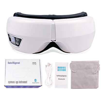 Smart Portable Vibration Eye Massager Airbag Compress Eye Care Tool Bluetooth Music Eye Massage Eye Relax Fatigue Sleepping Mask