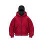 Unisex Plain Hooded Zip Up Sweatshirt Autumn Winter Ins Style Couple Matching Pullover Jacket