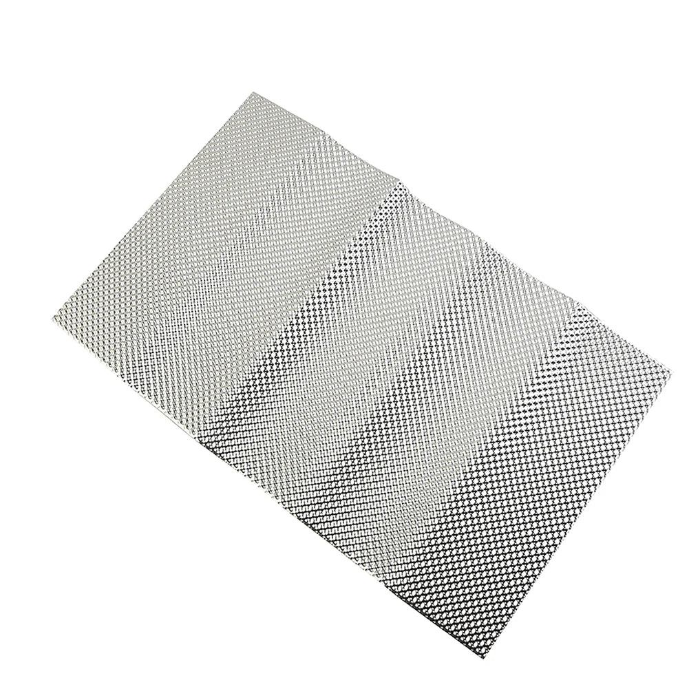 Silver Embossed Aluminum Heat Shield Exhausts Electrical Turbo Heat Insulation Auto Temperature Isolated Sticker Exhaust Systems