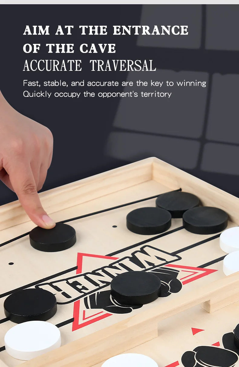 Table Hockey Paced Sling Board Puzzles Game Fast Winner Party Desktop Battle Chess Parent-child Interactive Toys For Children