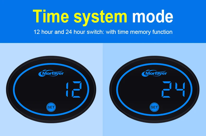 New Model Fashion Multi-functional  4-in-1 Motorcycle Touch Screen Voltmeter TIME TEMPERATURE With RGB