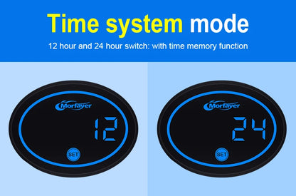 New Model Fashion Multi-functional  4-in-1 Motorcycle Touch Screen Voltmeter TIME TEMPERATURE With RGB