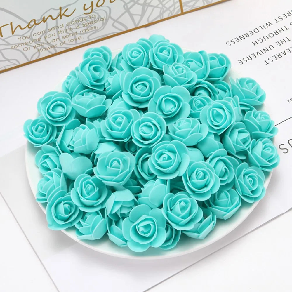 PE foaming Artificial Flowers Home vase table Wedding ornaments DIY gift Scrapbook Bubble Bear Valentine's Day Arch wreath Decor