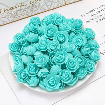 PE foaming Artificial Flowers Home vase table Wedding ornaments DIY gift Scrapbook Bubble Bear Valentine's Day Arch wreath Decor