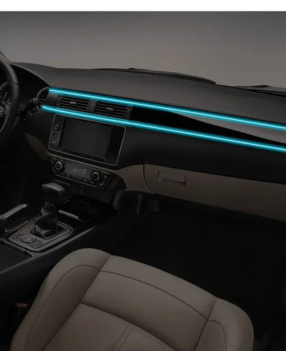 Car RGB Ambient LED Light Strip 1/2/3/4/5M APP Control USB Fiber Optic Atmosphere Lamp Neon Interior Console Decoration Lights
