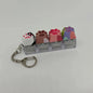 Cat Claw Keychain Key Ring Pendant Mobile Phone Backpack Pendant Desktop Accessories Fingertip Office Decompression Press Tools