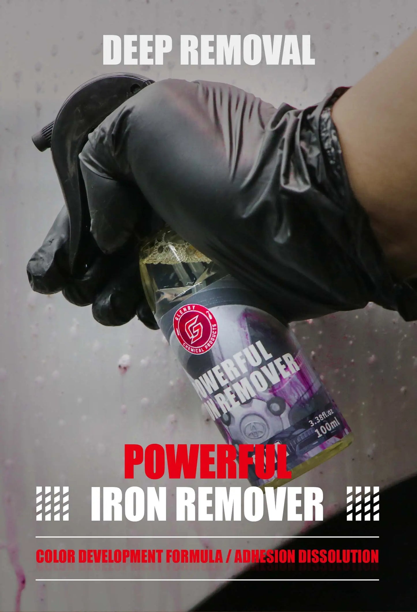 100ml Wheel Paint Iron Remover Spray Technology Professional Dust Rim Rust Cleaner Auto Detail Chemical