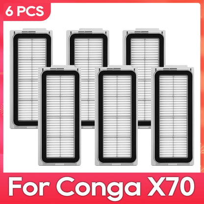 Fit For ( Conga X70 / Deerma X80 ) Replacement Parts Accessories Main Side Brush HEPA Filter Mop Pad Dust Bag