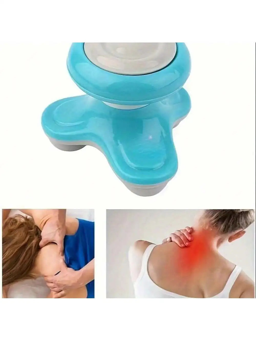 2026 Portable Mini 3D Triangular Massager, Portable Full Body Relief For Back, Legs, And Shoulders Battery（Batteries Not Includ）