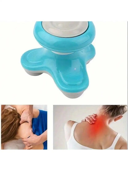 2026 Portable Mini 3D Triangular Massager, Portable Full Body Relief For Back, Legs, And Shoulders Battery（Batteries Not Includ）