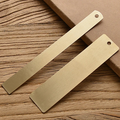 Retro Brass Straight Rulers Centimeter Inches Metal Triangle Ruler Protractor Stationery Measuring Tool School Office Supplies