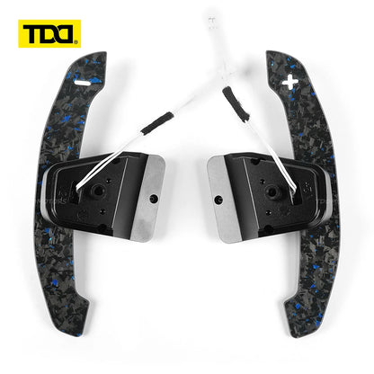TDD Carbon Fiber Steering Wheel Magnetic Paddle Shifter for Volkswagen Golf 8 MK8 CC GTI R Car Modified Interior