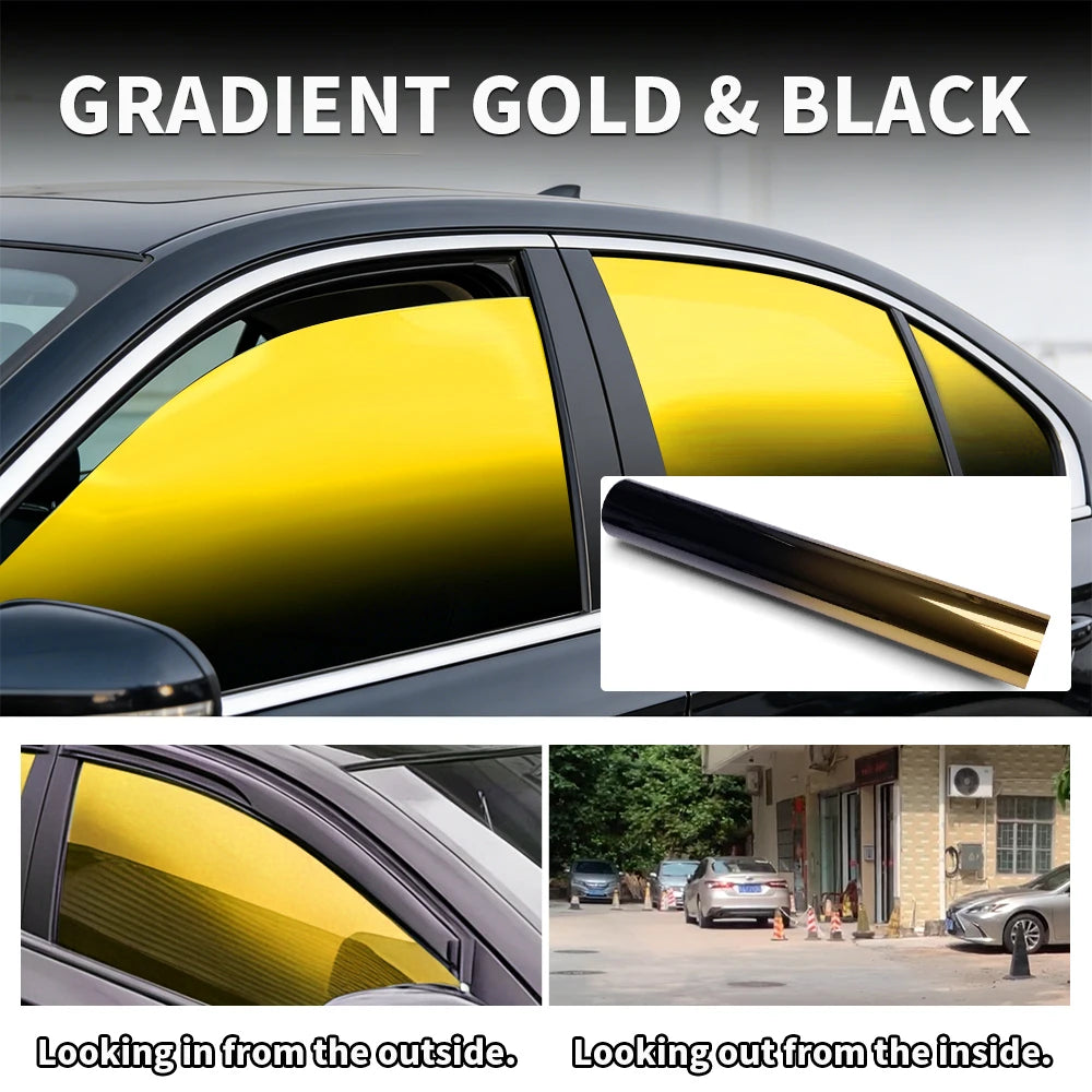 50cmx300cm Window Tinting Film for Car Glass Shading Anti-UV Protection Tinted Window Film Heat Insulation Automotive Insulfilm