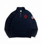 Y2K Retro Quarterzip Pullover Hoodie Embroidery Sweatshirt American Vintage Old Money Casual Streetwear Unisex Oversized Coat