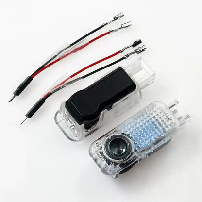 2pcs Car For QUTTRO Audi Sline A1 A3 A4 A5 A6 A7 Q3 Q5 Q7 TT B5 B6 B7 8P 8V 8P 8L S3 S4 Door logo Welcome Light Accessories