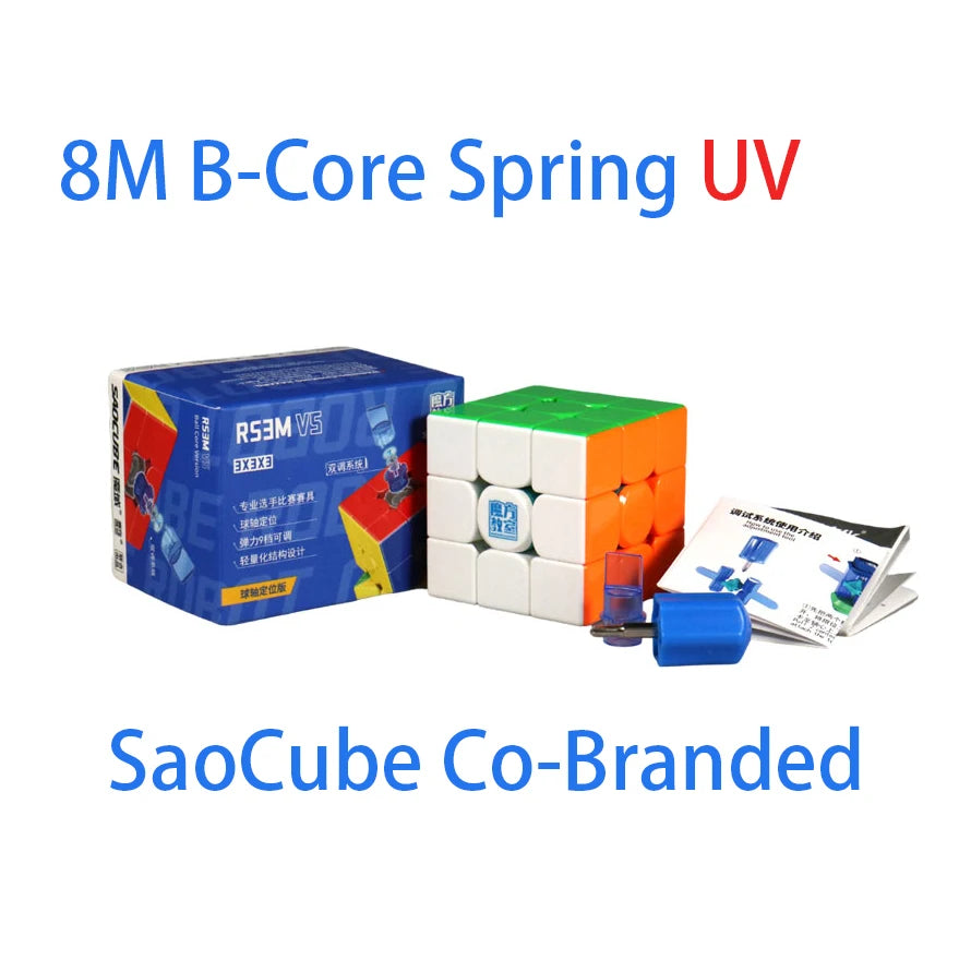 [SaoCube] MoYu RS3M V5 3X3 Magnetic Magic Speed Cube Stickerless Professional Fidget Toys SaoCube RS3 M V5 Cubo Magico Puzzle