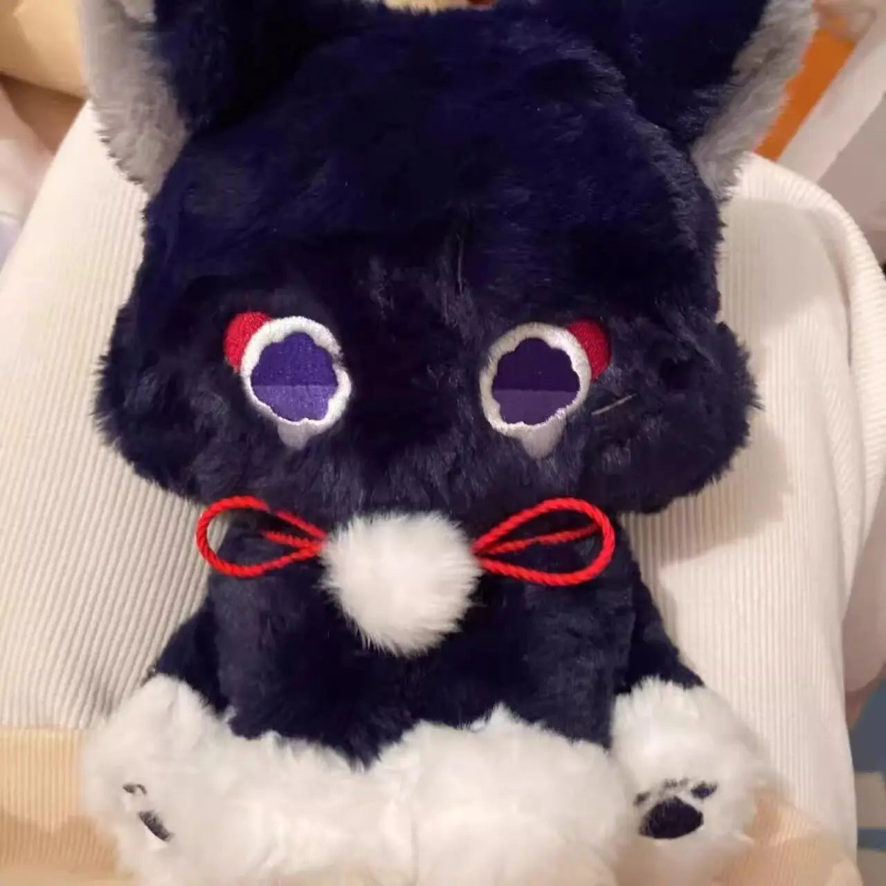 23cm Anime Scaramouche Cat Cute Plush Doll Toys Genshin Impact Wanderer Pet Cosplay Stuffed Pillow Toy Birthday Gift For Fans