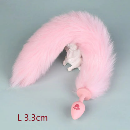 Cat Paw Anal Plug Adult Couple Games Butt Plug Erotic Product Penetration Anal Toy with Hairball Fox Tail Sex Toys for Men Women