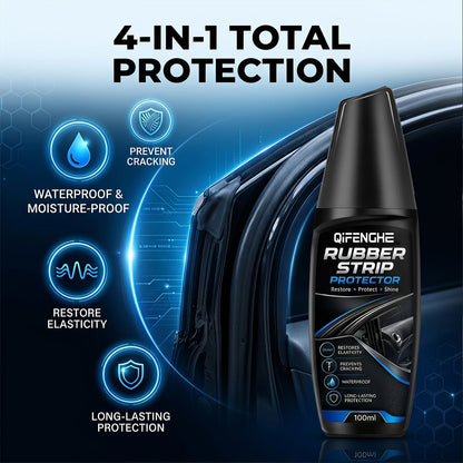 Car Rubber Strip Protector 100ml, Auto Door Window Rubber Seal Restorer Conditioner, Anti-Crack Anti-Aging Waterproof Renovation
