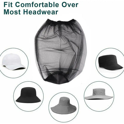 Outdoor Mosquito Head Mask Beekeeping Net Gauze Hat Travel Fishing Camping Mask Net Head Net Mask Travel Camping