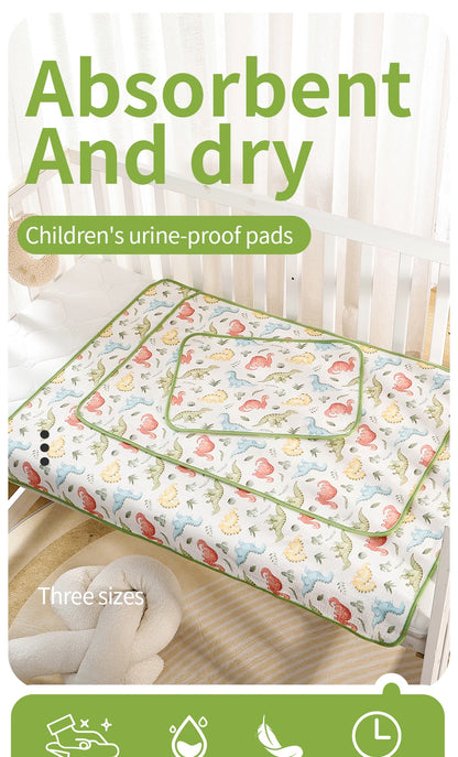 Children's Urine-proof Pads Waterproof Washable Mattress Urine Mat Bed Protector Urine Pads Cloth Breathable for 0-6 Years Baby