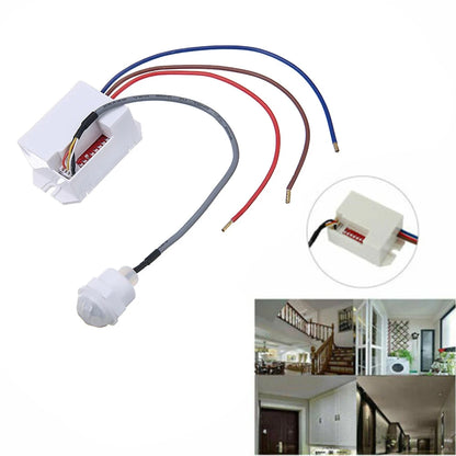 Light Switch PIR Sensor Detector Mini Recessed Motion Occupancy Rest Dips 6m 800W Adjustable Ceiling IP20 360°