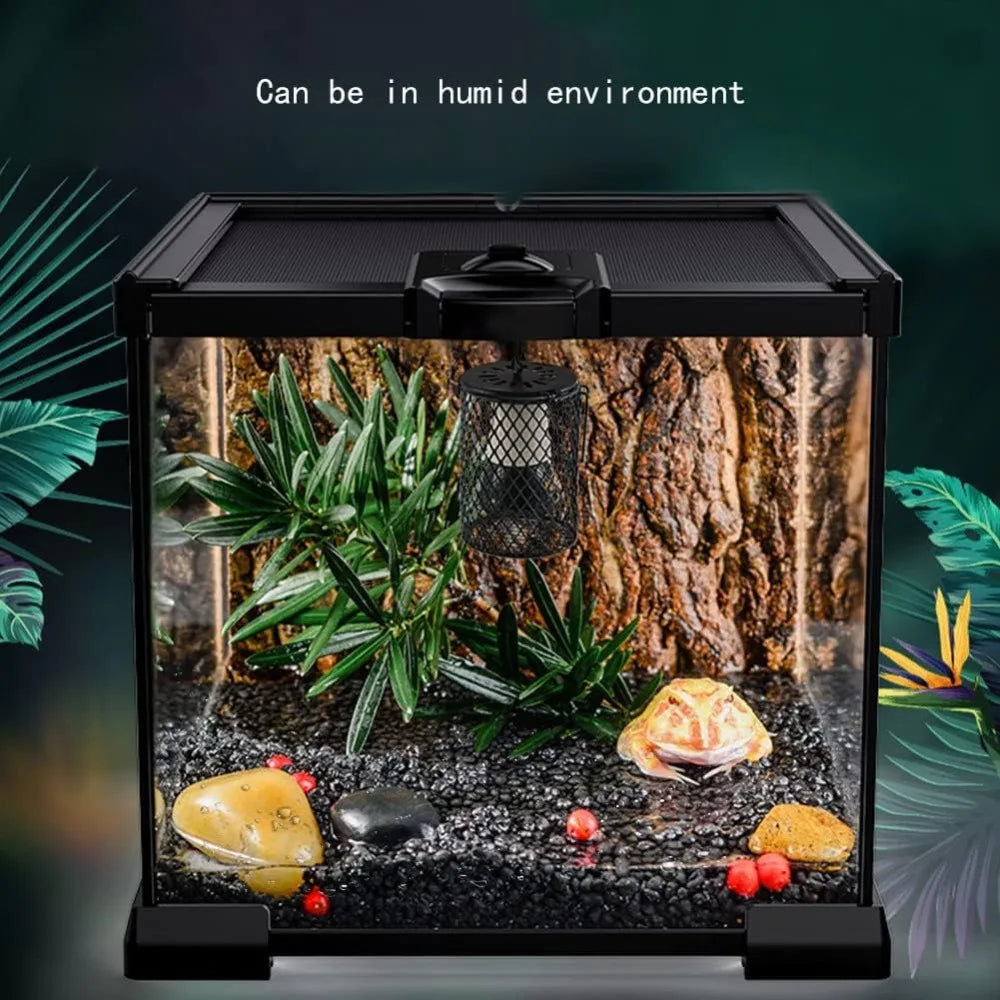 Reptile Lampshade and Holder, Basking Light, Amphibians Pets Health Products, Perfect for Terrariums