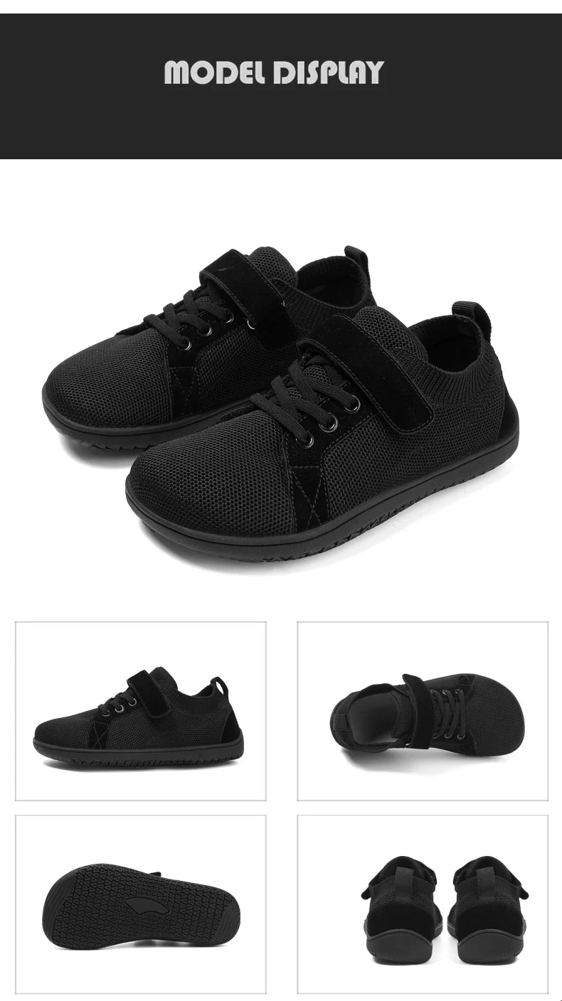 Kids wide foot barefoot shoes boys and girls minimalist kids sneakers natural opening shoes toddler small big kids walking shoes