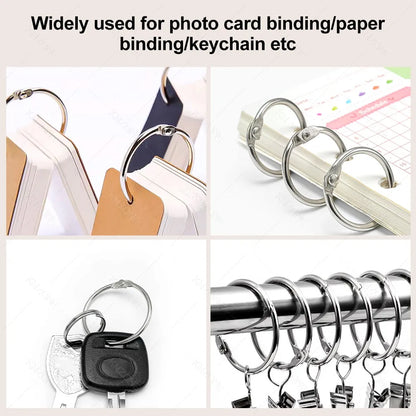 A4 Laminator Accessories 50pcs Laminating Film Pouch Lightweight Paper Cutter Binder Ring,Hole Corner Puncher, for Photo/File