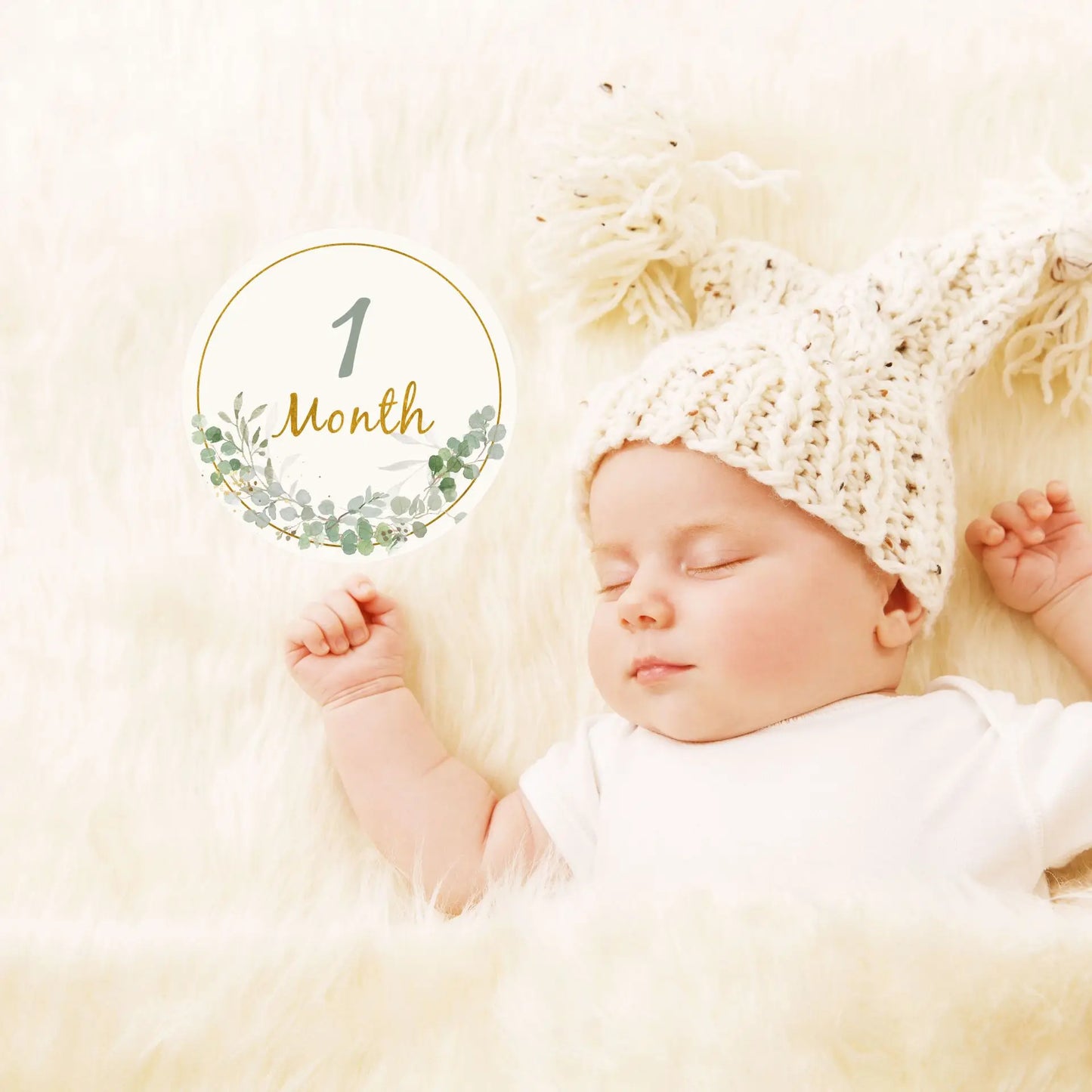 12PCS Baby Photography Birthday Cards 1-12 Month Card Baby Milestone Children Photography Props Birthday Party Decoration Gift