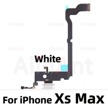 AiinAnt Dock USB Mic Board Charger Connector Fast Charging Port Flex Cable For iPhone X Xr Xs Max 7 8 Plus