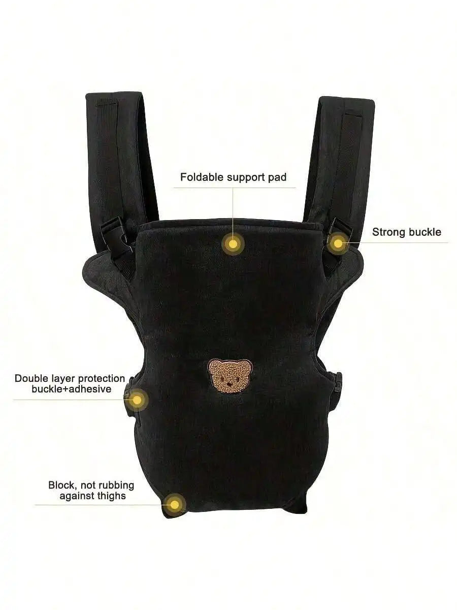 1-Piece Ergonomic Multifunctional Baby Carrier - 4-in-1 Portable Baby Travel Gear, with Adjustable and Comfortable Front and Back Straps, the Perfect Baby Shower Gift for Your Baby.