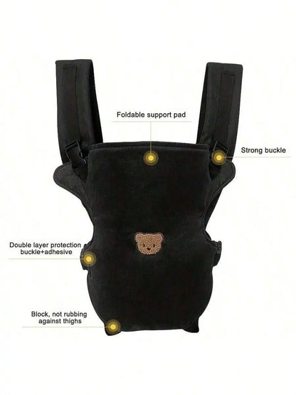 1-Piece Ergonomic Multifunctional Baby Carrier - 4-in-1 Portable Baby Travel Gear, with Adjustable and Comfortable Front and Back Straps, the Perfect Baby Shower Gift for Your Baby.