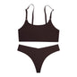 2026 Hot Sale High Quality Latest Design Us Size Stylish Solid Ice Silk Seamless Wireless Bras And Women Underwear Set