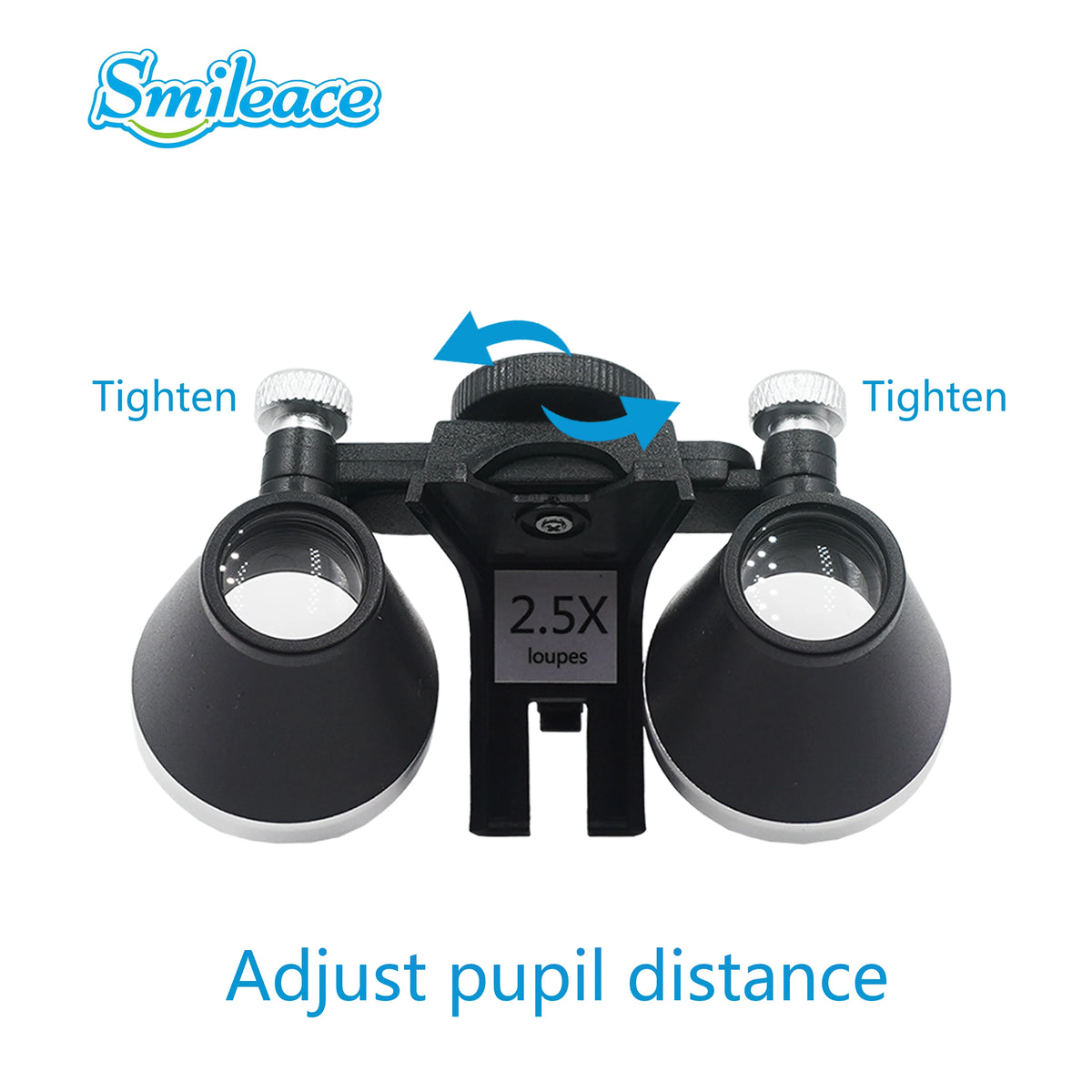 2.5X 3.5X Binocular Dental Loupe Magnification Headlamp with Single Battery Surgical LED Headlight for Dentist Medical Lamp